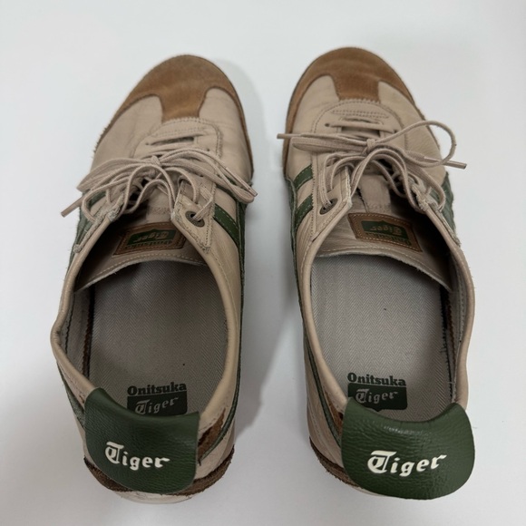 Onitsuka Tiger Tokuten Beige Green Lace Up Sneakers - Picture 8 of 12